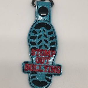 Stomp on Bullying Key Fob Bag Tag